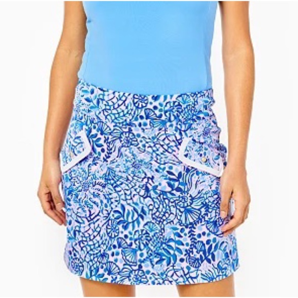 Lilly Pulitzer Monica Skort Calla Lilly Pink High Tides Good Vibes